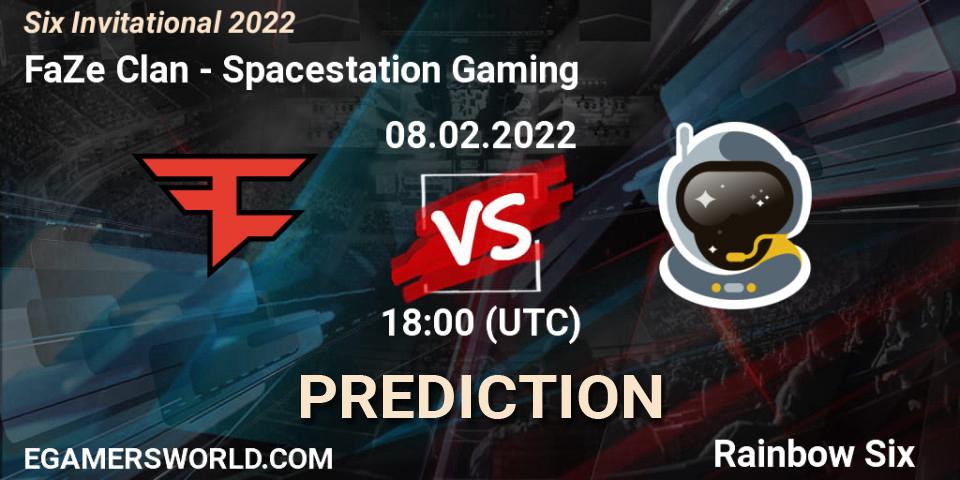 Pronóstico FaZe Clan - Spacestation Gaming. 08.02.2022 at 18:00, Rainbow Six, Six Invitational 2022