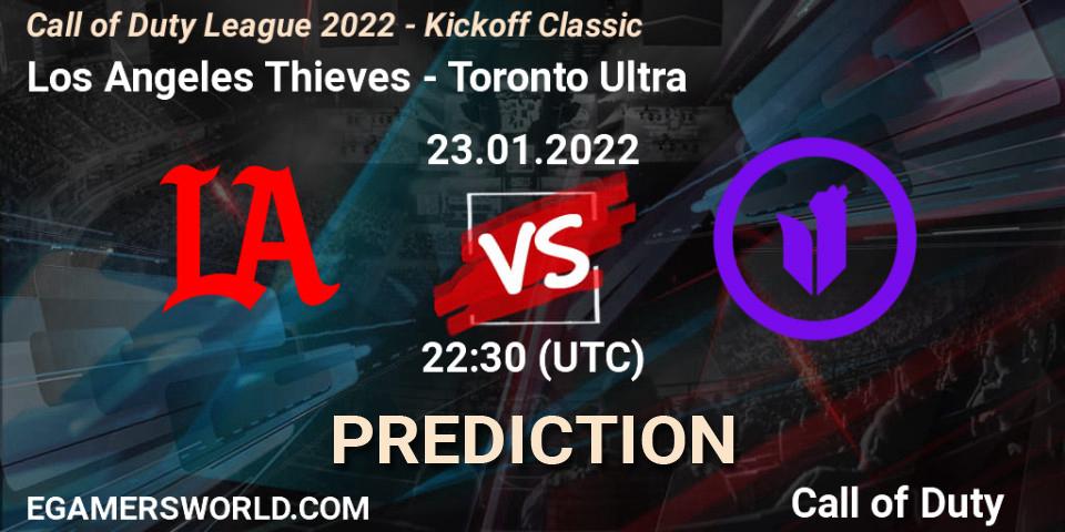 Pronóstico Los Angeles Thieves - Toronto Ultra. 23.01.22, Call of Duty, Call of Duty League 2022 - Kickoff Classic