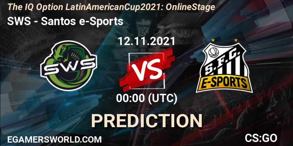 Pronóstico SWS - Santos e-Sports. 12.11.21, CS2 (CS:GO), The IQ Option Latin American Cup 2021: Online Stage