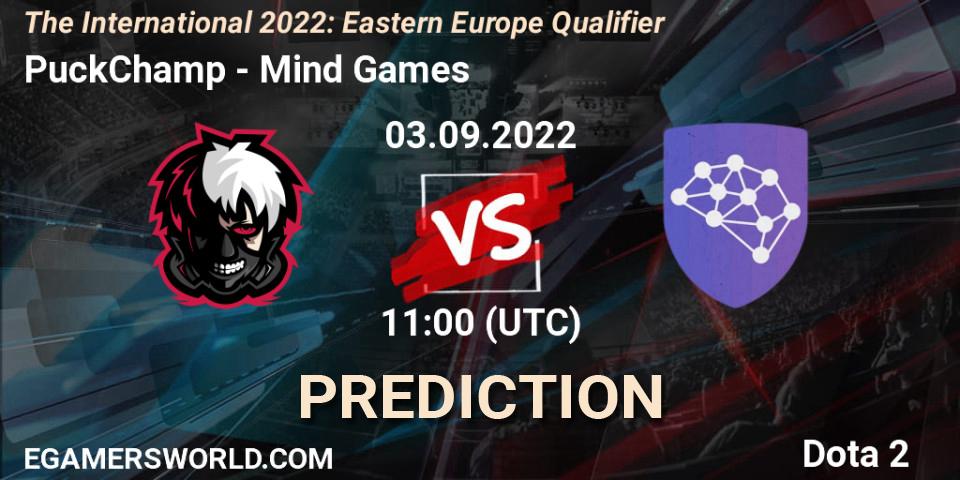 Pronóstico PuckChamp - Mind Games. 03.09.22, Dota 2, The International 2022: Eastern Europe Qualifier