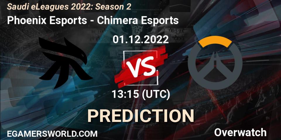 Pronóstico Phoenix Esports - Chimera Esports. 01.12.22, Overwatch, Saudi eLeagues 2022: Season 2