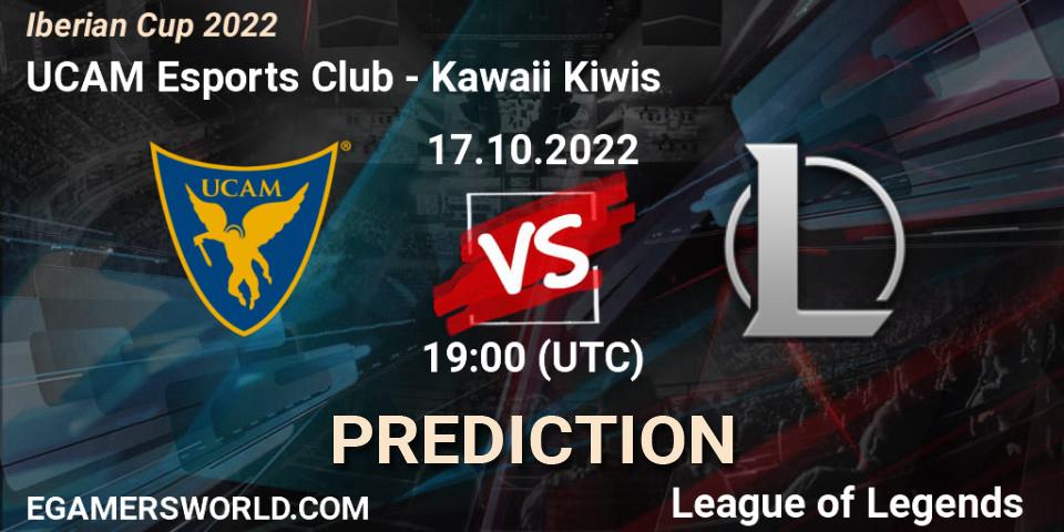 Pronóstico UCAM Esports Club - Kawaii Kiwis. 17.10.2022 at 18:00, LoL, Iberian Cup 2022