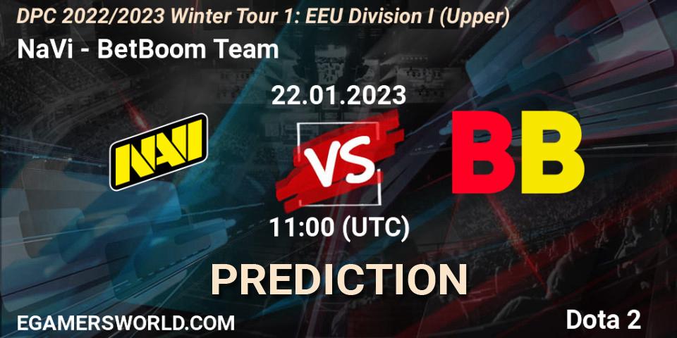 Pronóstico NaVi - BetBoom Team. 22.01.2023 at 11:03, Dota 2, DPC 2022/2023 Winter Tour 1: EEU Division I (Upper)