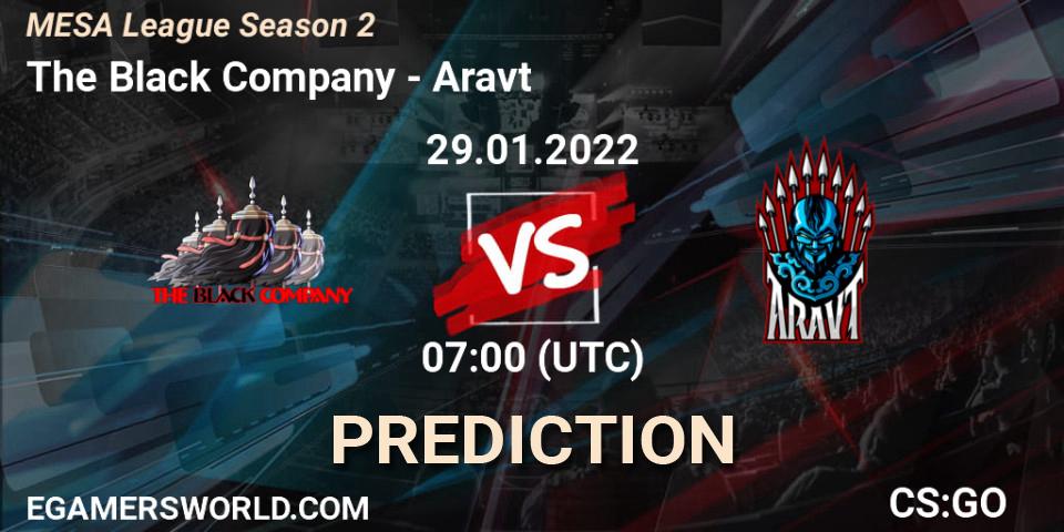 Pronóstico The Black Company - Aravt. 31.01.2022 at 04:00, Counter-Strike (CS2), MESA League Season 2