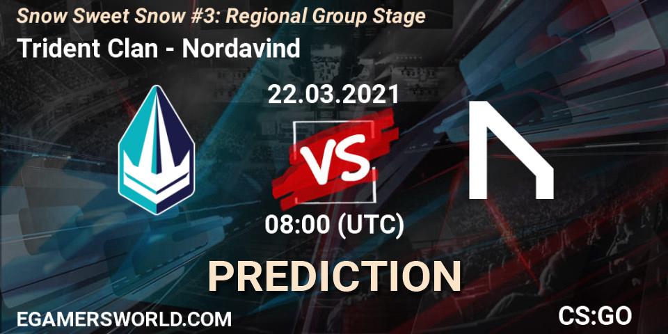 Pronóstico Trident Clan - Nordavind. 22.03.2021 at 08:00, Counter-Strike (CS2), Snow Sweet Snow #3: Regional Group Stage