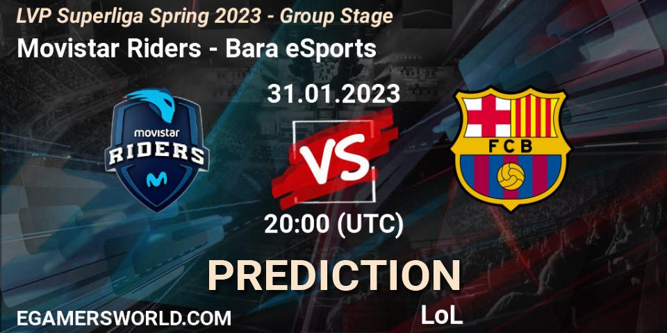 Pronóstico Movistar Riders - Barça eSports. 31.01.23, LoL, LVP Superliga Spring 2023 - Group Stage