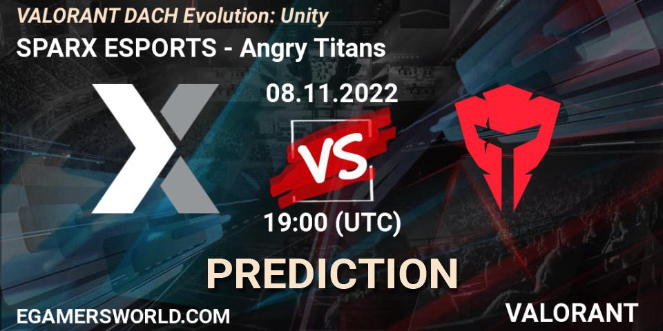 Pronóstico SPARX ESPORTS - Angry Titans. 08.11.2022 at 21:00, VALORANT, VALORANT DACH Evolution: Unity
