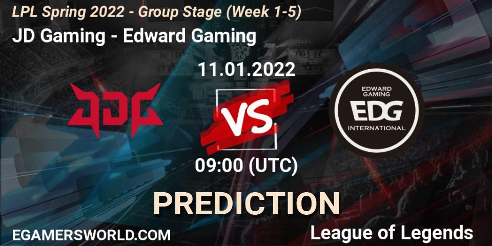 Pronóstico JD Gaming - Edward Gaming. 11.01.2022 at 09:00, LoL, LPL Spring 2022 - Group Stage (Week 1-5)