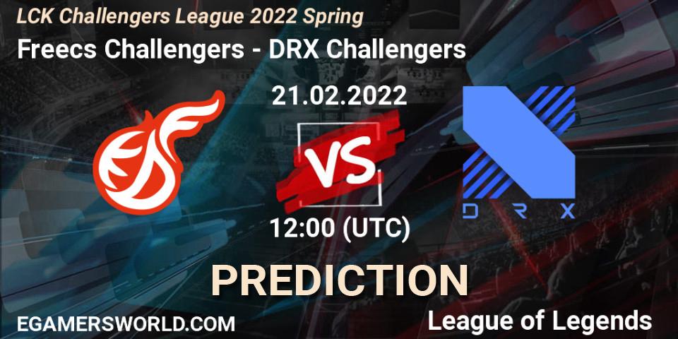 Pronóstico Freecs Challengers - DRX Challengers. 21.02.2022 at 12:00, LoL, LCK Challengers League 2022 Spring