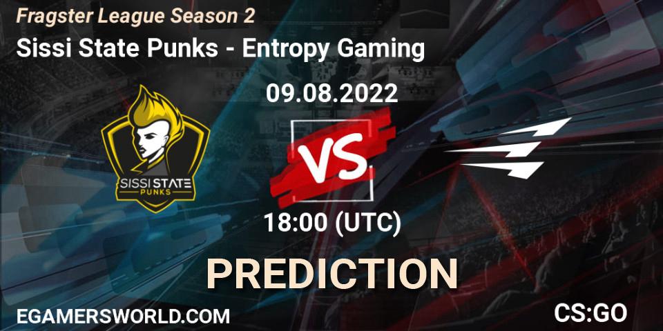 Pronóstico Sissi State Punks - Entropy Gaming. 09.08.2022 at 18:00, Counter-Strike (CS2), Fragster League Season 2