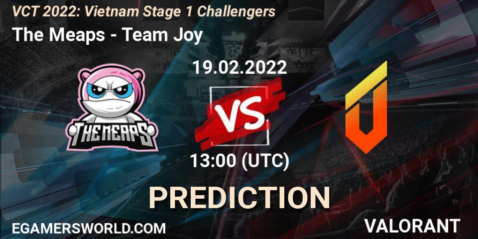 Pronóstico The Meaps - Team Joy. 19.02.2022 at 13:00, VALORANT, VCT 2022: Vietnam Stage 1 Challengers