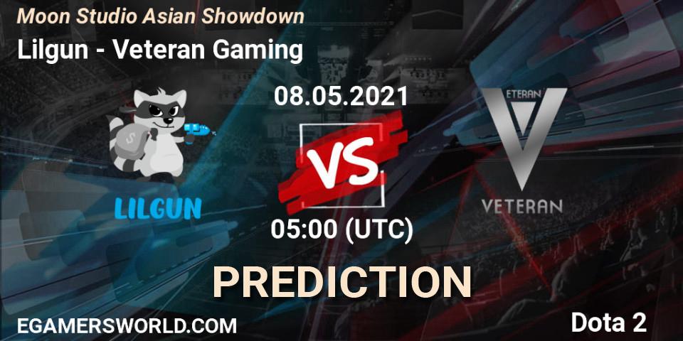 Pronóstico Lilgun - Veteran Gaming. 08.05.2021 at 05:12, Dota 2, Moon Studio Asian Showdown