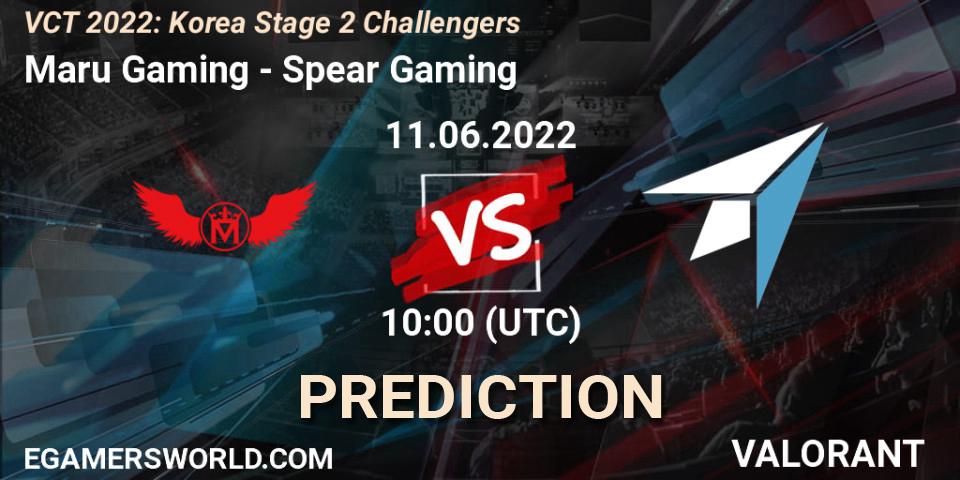 Pronóstico Maru Gaming - Spear Gaming. 11.06.2022 at 10:30, VALORANT, VCT 2022: Korea Stage 2 Challengers