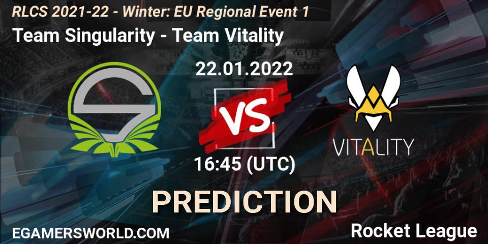 Pronóstico Team Singularity - Team Vitality. 22.01.22, Rocket League, RLCS 2021-22 - Winter: EU Regional Event 1