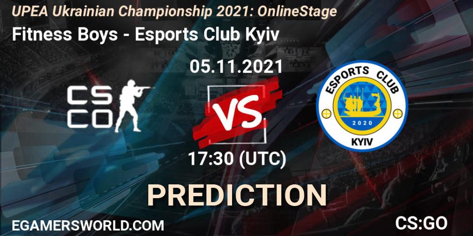 Pronóstico Fitness Boys - Esports Club Kyiv. 05.11.2021 at 17:30, Counter-Strike (CS2), UPEA Ukrainian Championship 2021: Online Stage