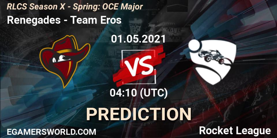 Pronóstico Renegades - Team Eros. 01.05.2021 at 04:00, Rocket League, RLCS Season X - Spring: OCE Major