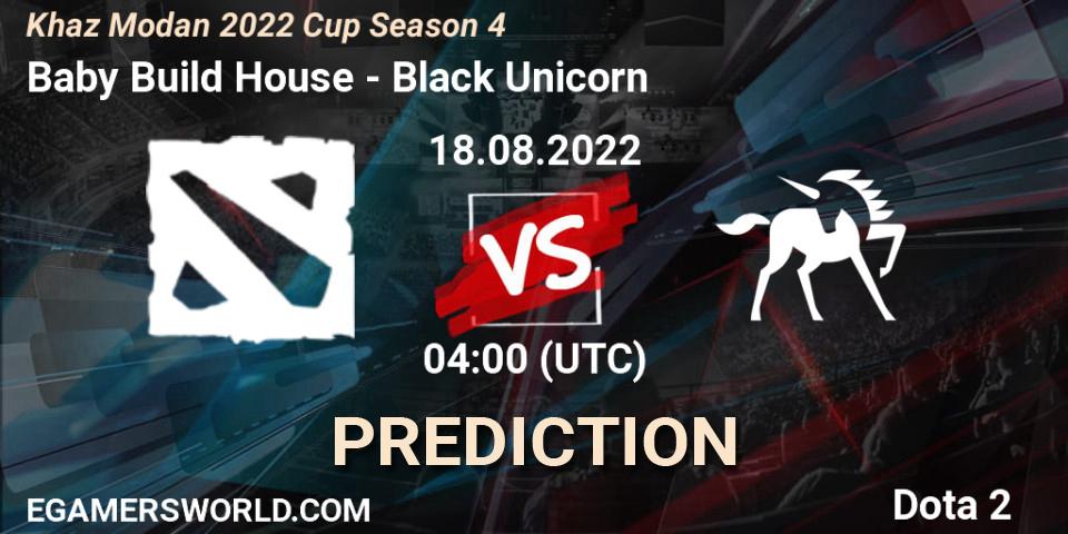 Pronóstico Baby Build House - Black Unicorn. 18.08.2022 at 04:00, Dota 2, Khaz Modan 2022 Cup Season 4
