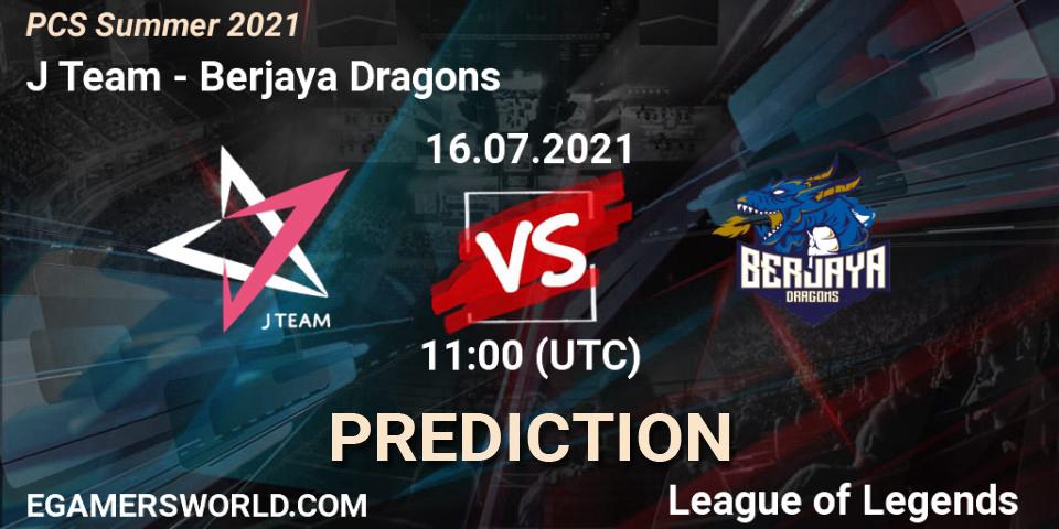 Pronóstico J Team - Berjaya Dragons. 16.07.2021 at 11:00, LoL, PCS Summer 2021
