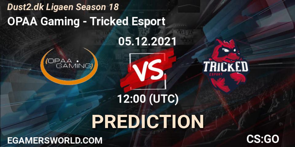 Pronóstico OPAA Gaming - Tricked Esport. 05.12.2021 at 13:00, Counter-Strike (CS2), Dust2.dk Ligaen Season 18