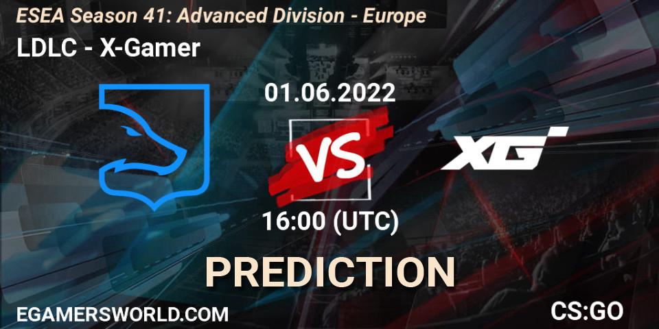 Pronóstico LDLC - X-Gamer. 01.06.2022 at 16:00, Counter-Strike (CS2), ESEA Season 41: Advanced Division - Europe