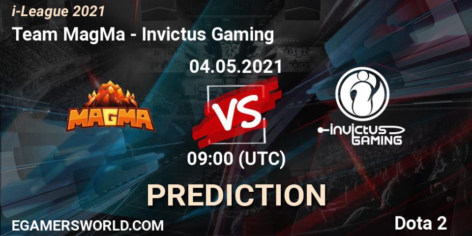 Pronóstico Team MagMa - Invictus Gaming. 04.05.2021 at 09:22, Dota 2, i-League 2021 Season 1