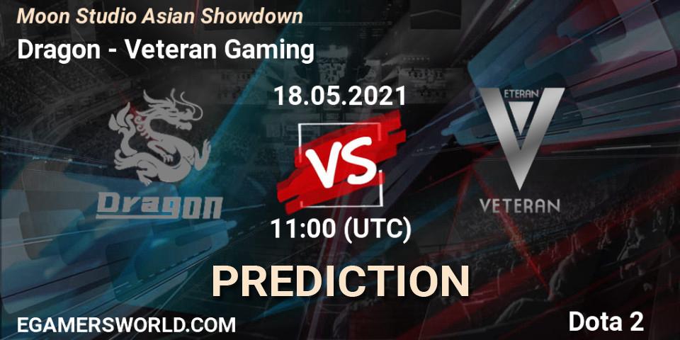 Pronóstico Dragon - Veteran Gaming. 18.05.2021 at 11:05, Dota 2, Moon Studio Asian Showdown