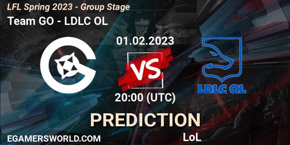 Pronóstico Team GO - LDLC OL. 01.02.23, LoL, LFL Spring 2023 - Group Stage