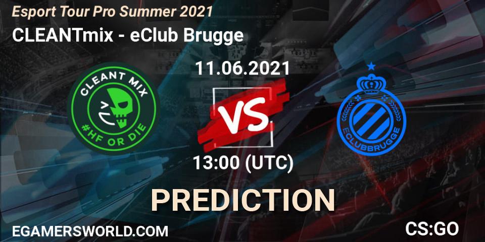 Pronóstico CLEANTmix - Club Brugge. 11.06.2021 at 13:00, Counter-Strike (CS2), Esport Tour Pro Summer 2021