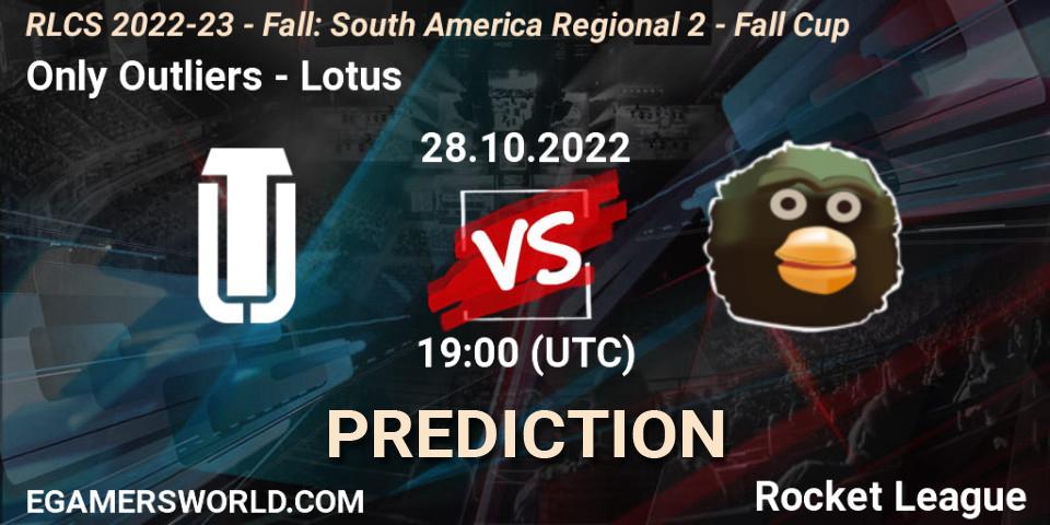 Pronóstico Only Outliers - Lotus. 28.10.22, Rocket League, RLCS 2022-23 - Fall: South America Regional 2 - Fall Cup