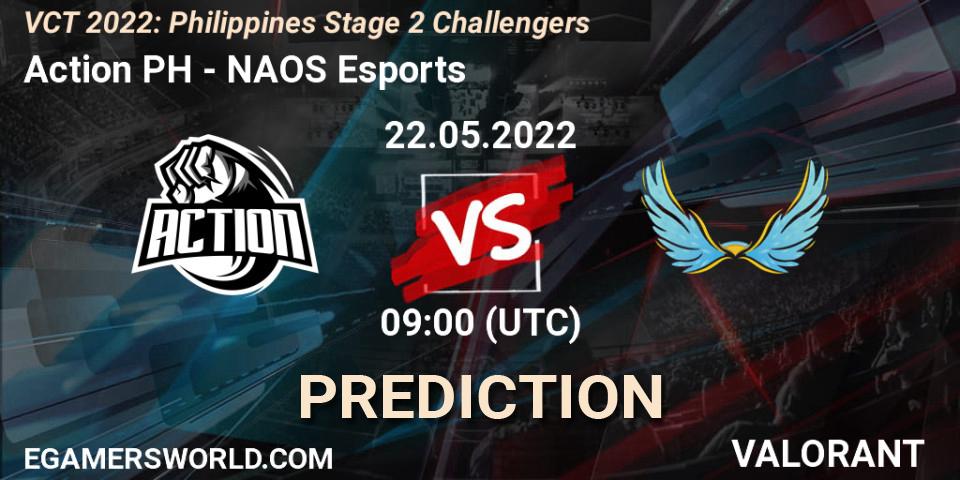 Pronóstico Action PH - NAOS Esports. 22.05.2022 at 10:00, VALORANT, VCT 2022: Philippines Stage 2 Challengers