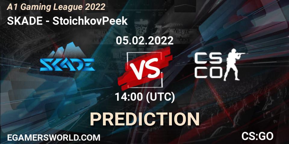 Pronóstico SKADE - StoichkovPeek. 05.02.2022 at 16:30, Counter-Strike (CS2), A1 Gaming League 2022