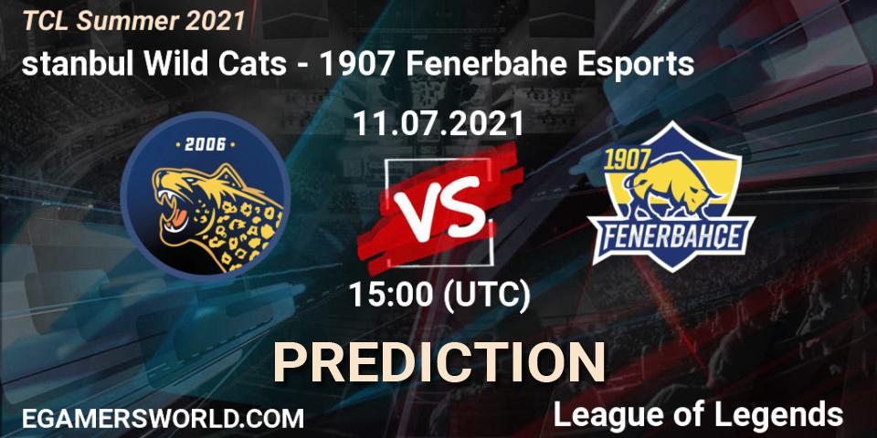 Pronóstico İstanbul Wild Cats - 1907 Fenerbahçe Esports. 11.07.2021 at 15:00, LoL, TCL Summer 2021