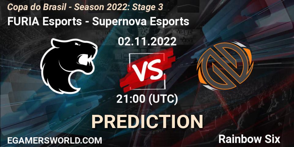 Pronóstico FURIA Esports - Supernova Esports. 02.11.2022 at 21:00, Rainbow Six, Copa do Brasil - Season 2022: Stage 3