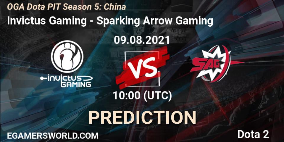 Pronóstico Invictus Gaming - Sparking Arrow Gaming. 09.08.2021 at 09:39, Dota 2, OGA Dota PIT Season 5: China