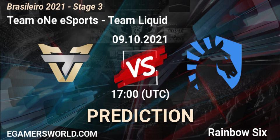 Pronóstico Team oNe eSports - Team Liquid. 09.10.2021 at 17:00, Rainbow Six, Brasileirão 2021 - Stage 3