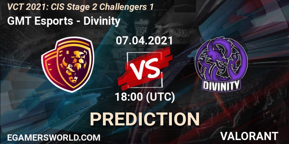 Pronóstico GMT Esports - Divinity. 07.04.21, VALORANT, VCT 2021: CIS Stage 2 Challengers 1