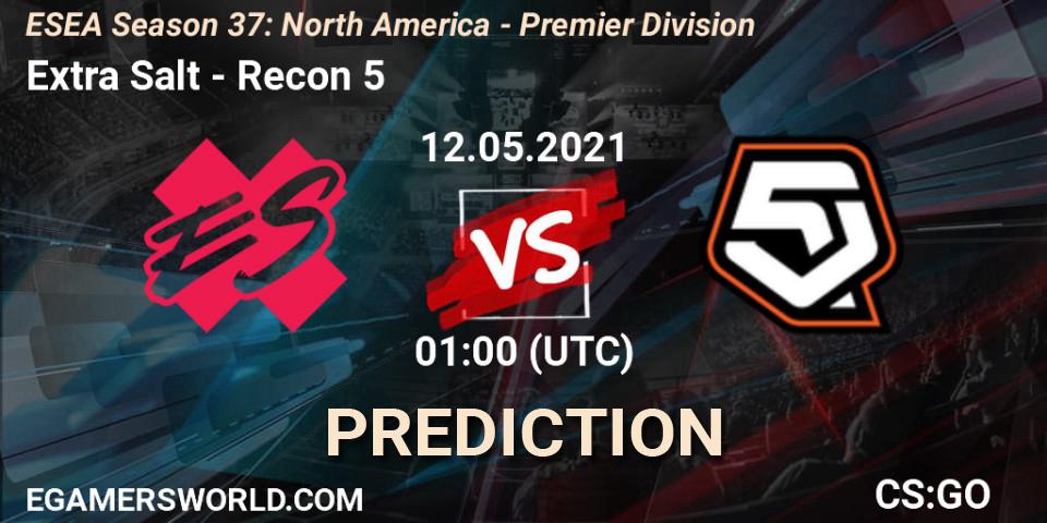 Pronóstico Extra Salt - Recon 5. 12.05.2021 at 01:00, Counter-Strike (CS2), ESEA Season 37: North America - Premier Division