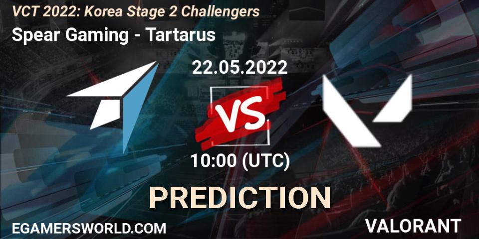 Pronóstico Spear Gaming - Tartarus. 22.05.2022 at 10:00, VALORANT, VCT 2022: Korea Stage 2 Challengers