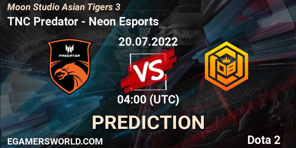 Pronóstico TNC Predator - Neon Esports. 20.07.2022 at 04:00, Dota 2, Moon Studio Asian Tigers 3