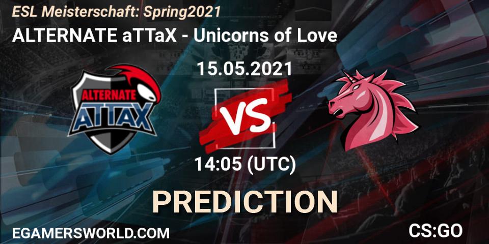Pronóstico ALTERNATE aTTaX - Unicorns of Love. 15.05.2021 at 13:35, Counter-Strike (CS2), ESL Meisterschaft: Spring 2021