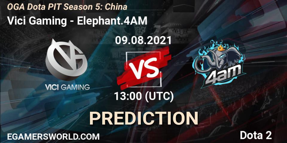 Pronóstico Vici Gaming - Elephant.4AM. 09.08.2021 at 12:09, Dota 2, OGA Dota PIT Season 5: China