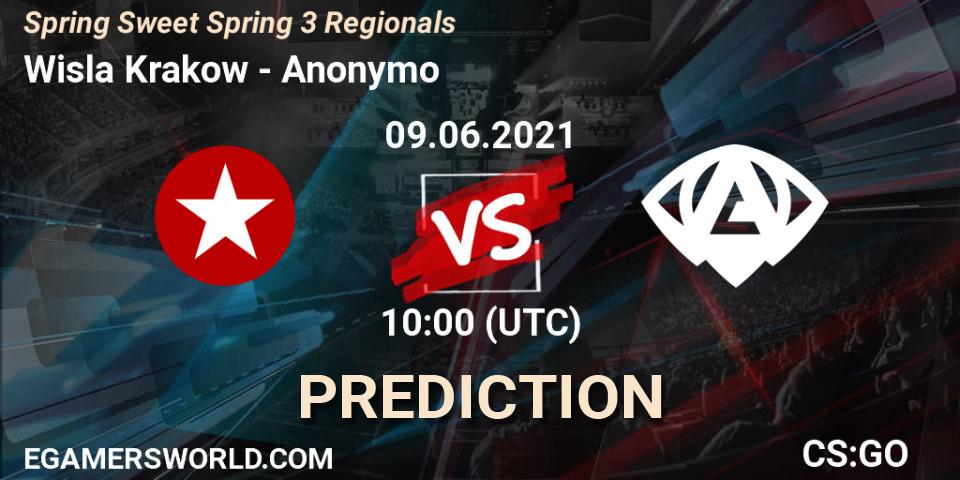 Pronóstico Wisla Krakow - Anonymo. 09.06.2021 at 10:00, Counter-Strike (CS2), Spring Sweet Spring 3 Regionals
