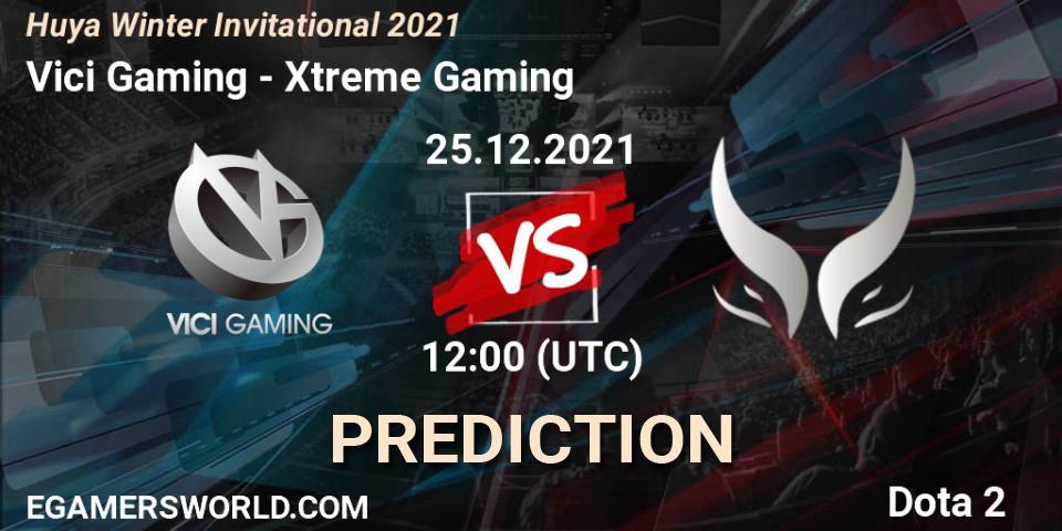 Pronóstico Vici Gaming - Xtreme Gaming. 25.12.2021 at 12:49, Dota 2, Huya Winter Invitational 2021