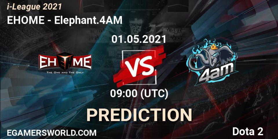 Pronóstico EHOME - Elephant.4AM. 01.05.2021 at 09:14, Dota 2, i-League 2021 Season 1
