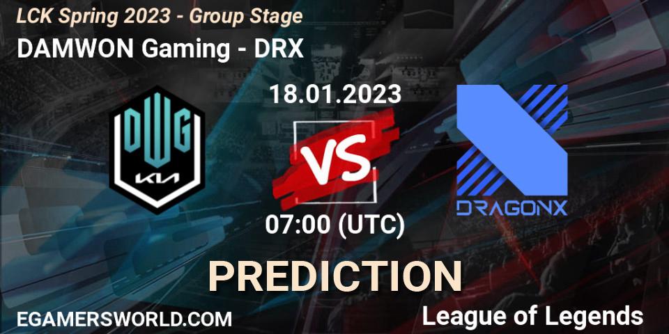 Pronóstico Dplus - DRX. 18.01.2023 at 08:00, LoL, LCK Spring 2023 - Group Stage