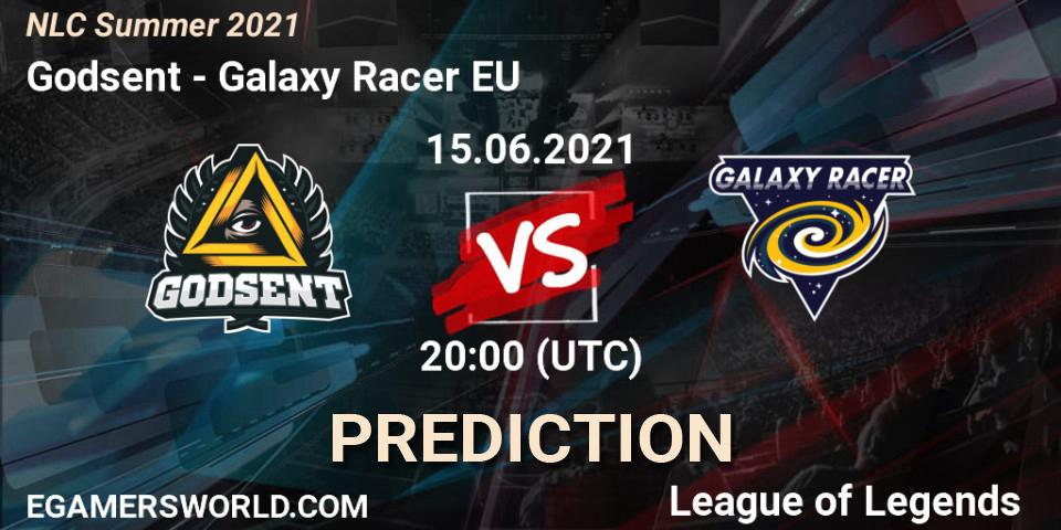 Pronóstico Godsent - Galaxy Racer EU. 15.06.2021 at 20:00, LoL, NLC Summer 2021
