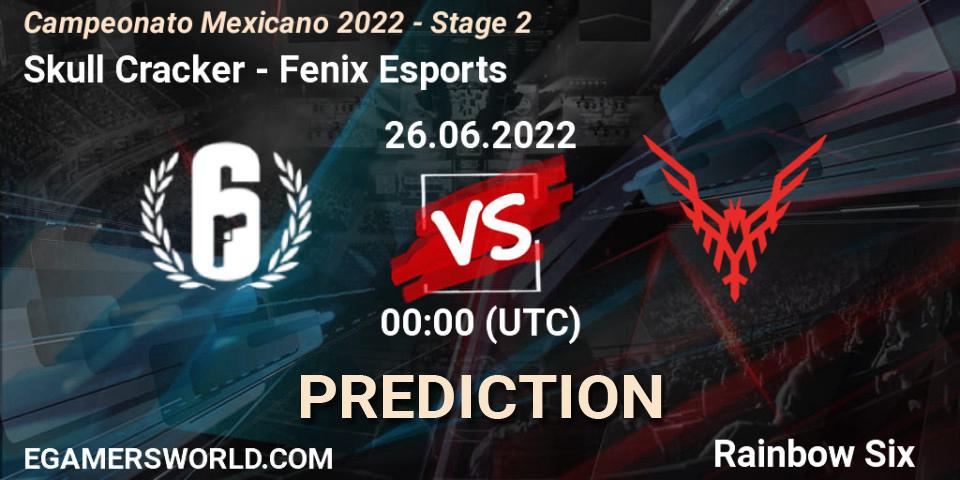 Pronóstico Skull Cracker - Fenix Esports. 26.06.2022 at 00:00, Rainbow Six, Campeonato Mexicano 2022 - Stage 2