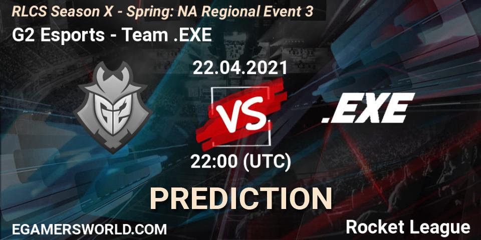 Pronóstico G2 Esports - Team.EXE. 22.04.2021 at 22:00, Rocket League, RLCS Season X - Spring: NA Regional Event 3