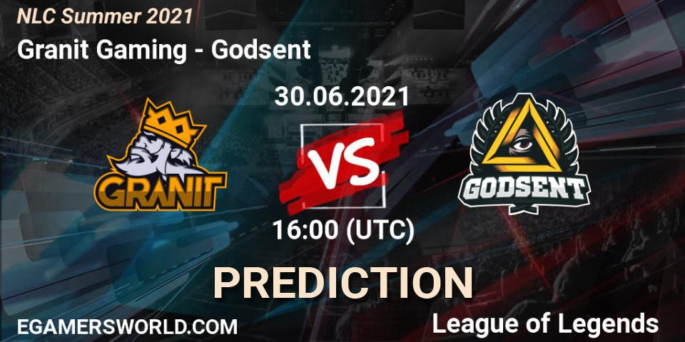 Pronóstico Granit Gaming - Godsent. 30.06.2021 at 16:00, LoL, NLC Summer 2021