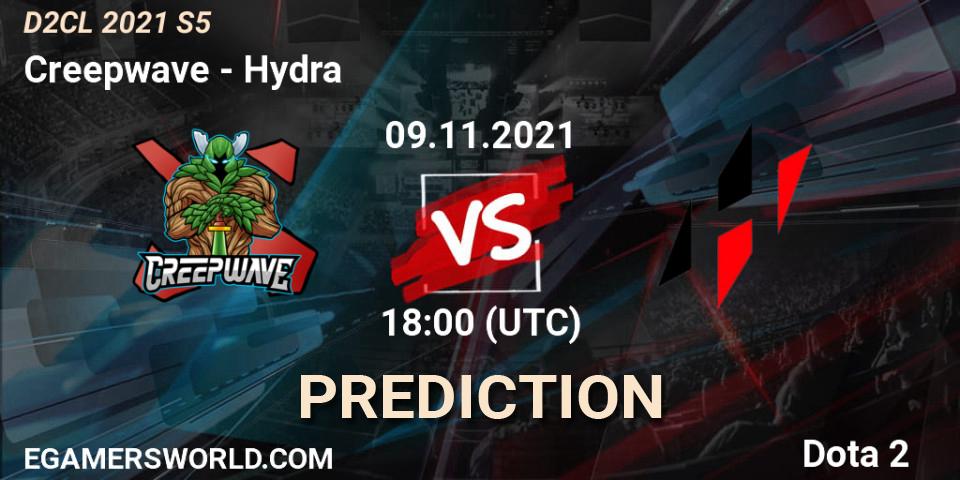 Pronóstico Creepwave - Hydra. 09.11.2021 at 18:01, Dota 2, Dota 2 Champions League 2021 Season 5